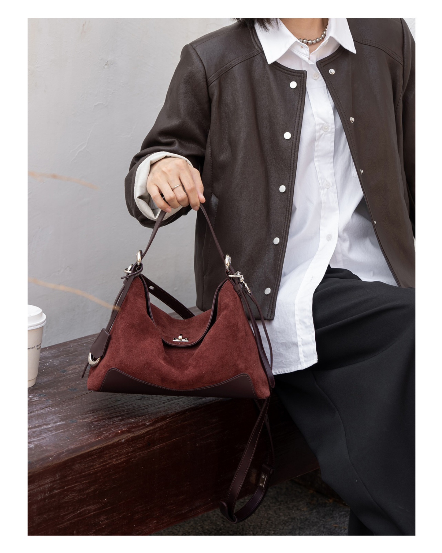 Bamby Süet Dana Derisi Kadın Çanta – Zamansız Şıklık & Çok Yönlü Kullanım