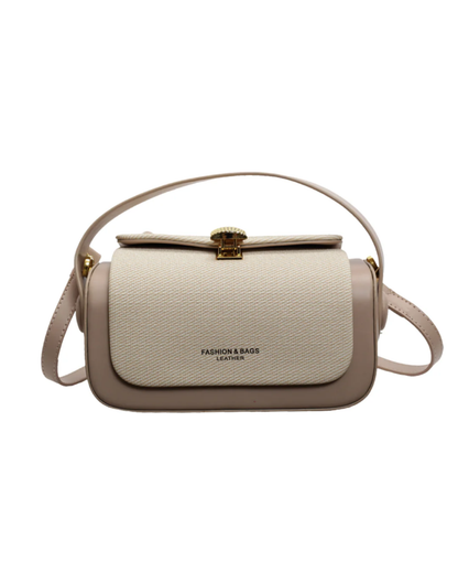 Retro II Renkli Kumaş Kapaklı Crossbody Çanta | Şık ve İşlevsel Tasarım