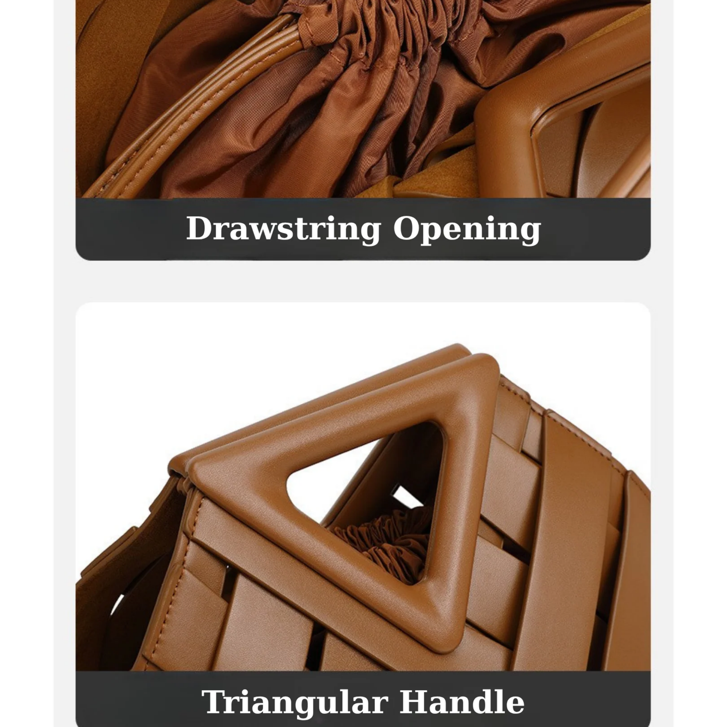 TriHandle™ – Üçgen Saplı El & Omuz Çantası | Minimal Geometri, Maksimum Etki