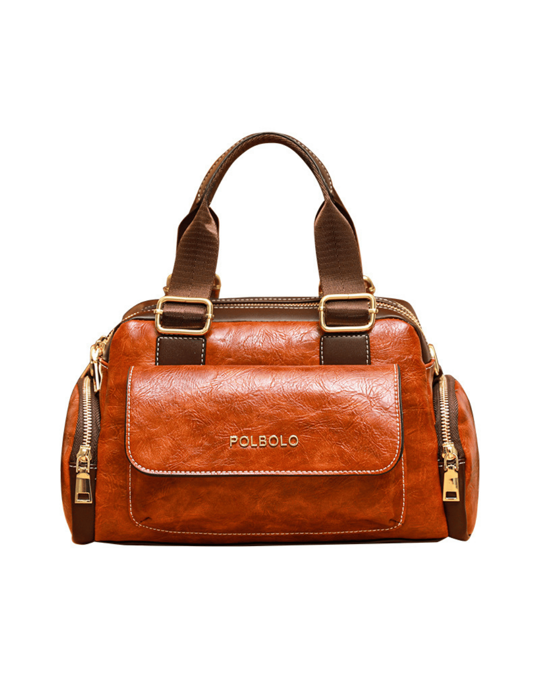Polbolo Vintage Görünümlü Çok Bölmeli El & Omuz Çantası | Geniş ve Fonksiyonel Tasarım