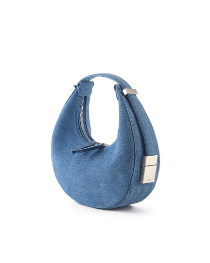 HalfMoon Formlu Deri/Süet Çanta | Modern ve Göz Alıcı Tasarım