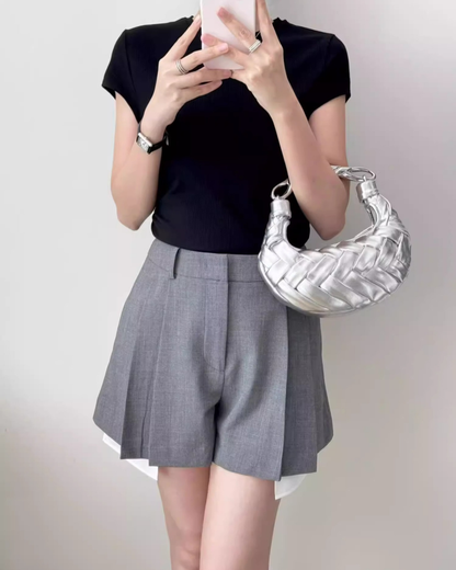 Knitted Deri Kadın Çanta – Metal Saplı, Yuvarlak Formlu Omuz & Kol Çantası