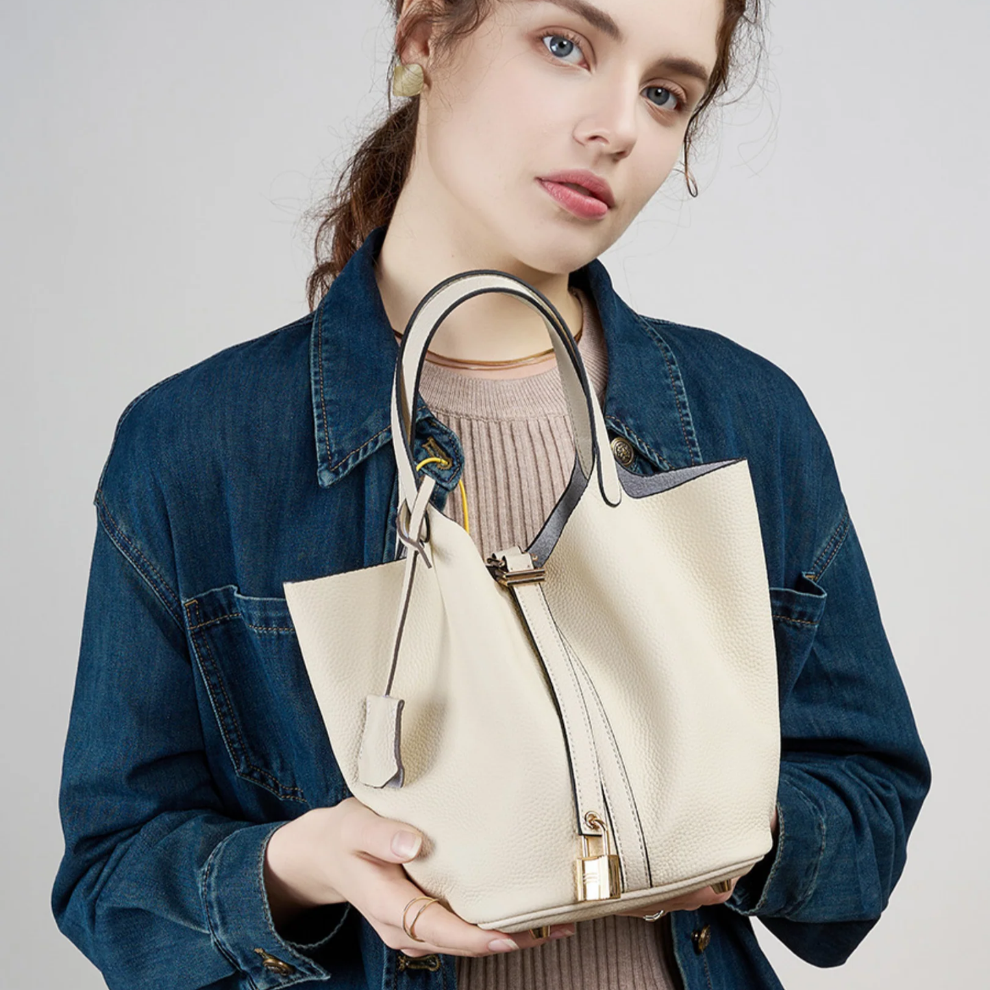 Picotin – Hakiki Deri Kompakt El Çantası