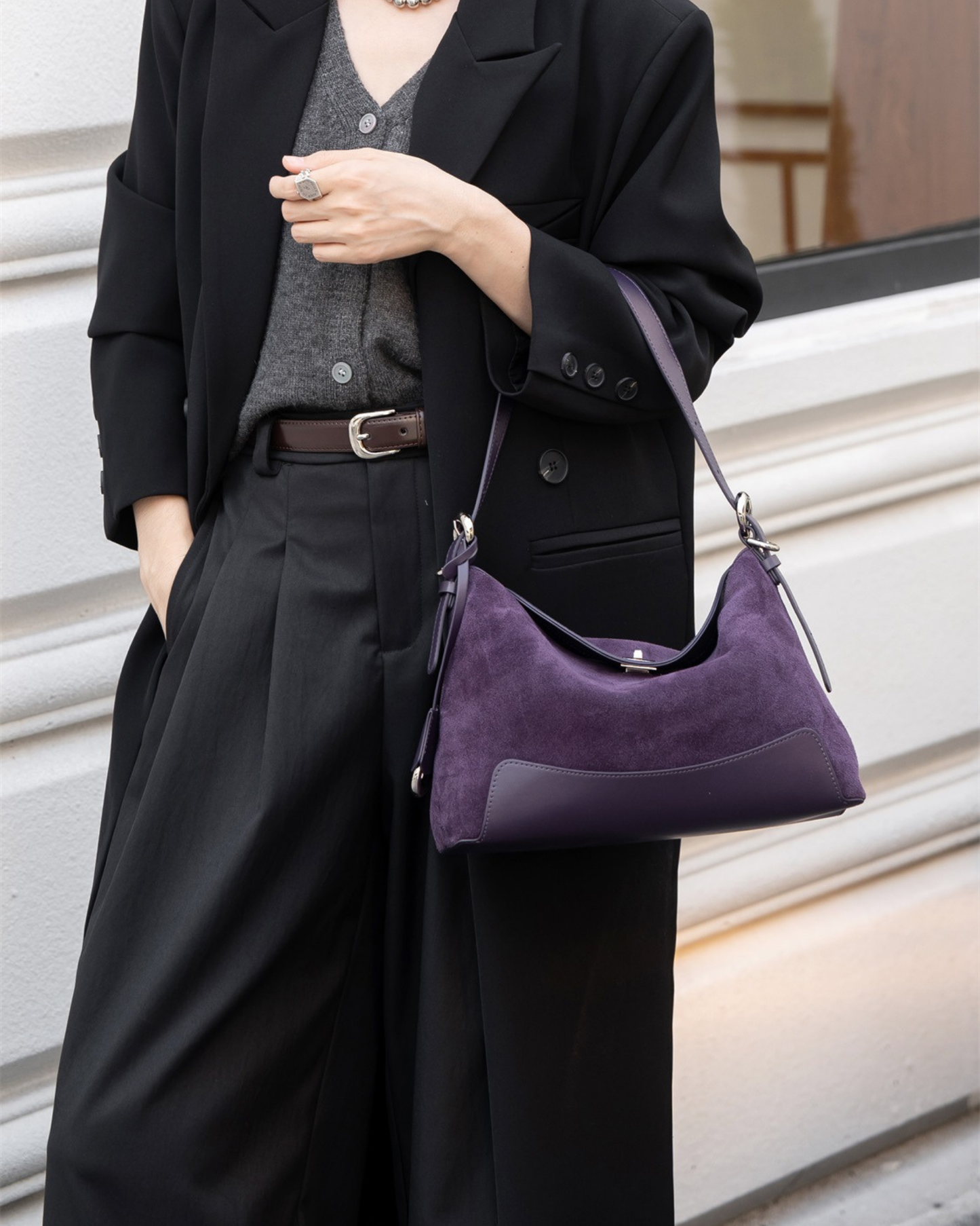 Bamby Süet Dana Derisi Kadın Çanta – Zamansız Şıklık & Çok Yönlü Kullanım