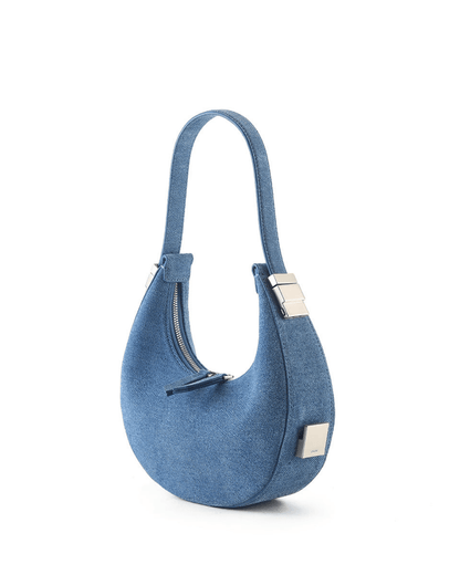 HalfMoon Formlu Deri/Süet Çanta | Modern ve Göz Alıcı Tasarım