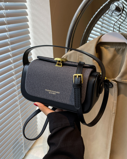 Retro II Renkli Kumaş Kapaklı Crossbody Çanta | Şık ve İşlevsel Tasarım