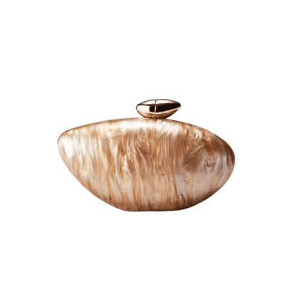 PearlPebble™ Akrilik Gece Çantası – Işıltılı & Heykelsi Tasarım