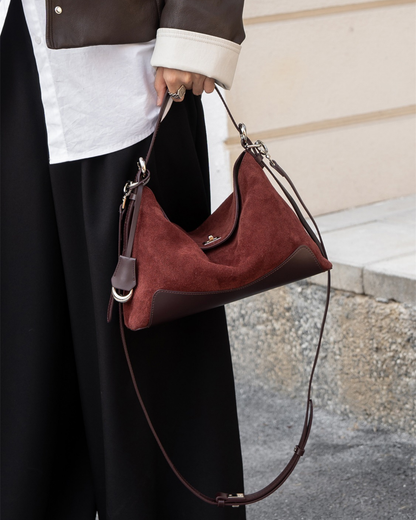 Bamby Süet Dana Derisi Kadın Çanta – Zamansız Şıklık & Çok Yönlü Kullanım