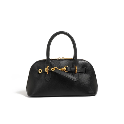 Aurora – Hakiki Deri Retro Shell Çanta