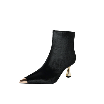 Leontara – Leopar Desenli At Kuyruğu Derisi Topuklu Bot