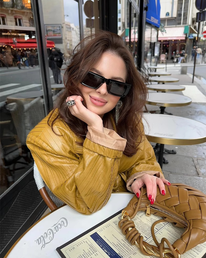 Knitted Deri Kadın Çanta – Metal Saplı, Yuvarlak Formlu Omuz & Kol Çantası