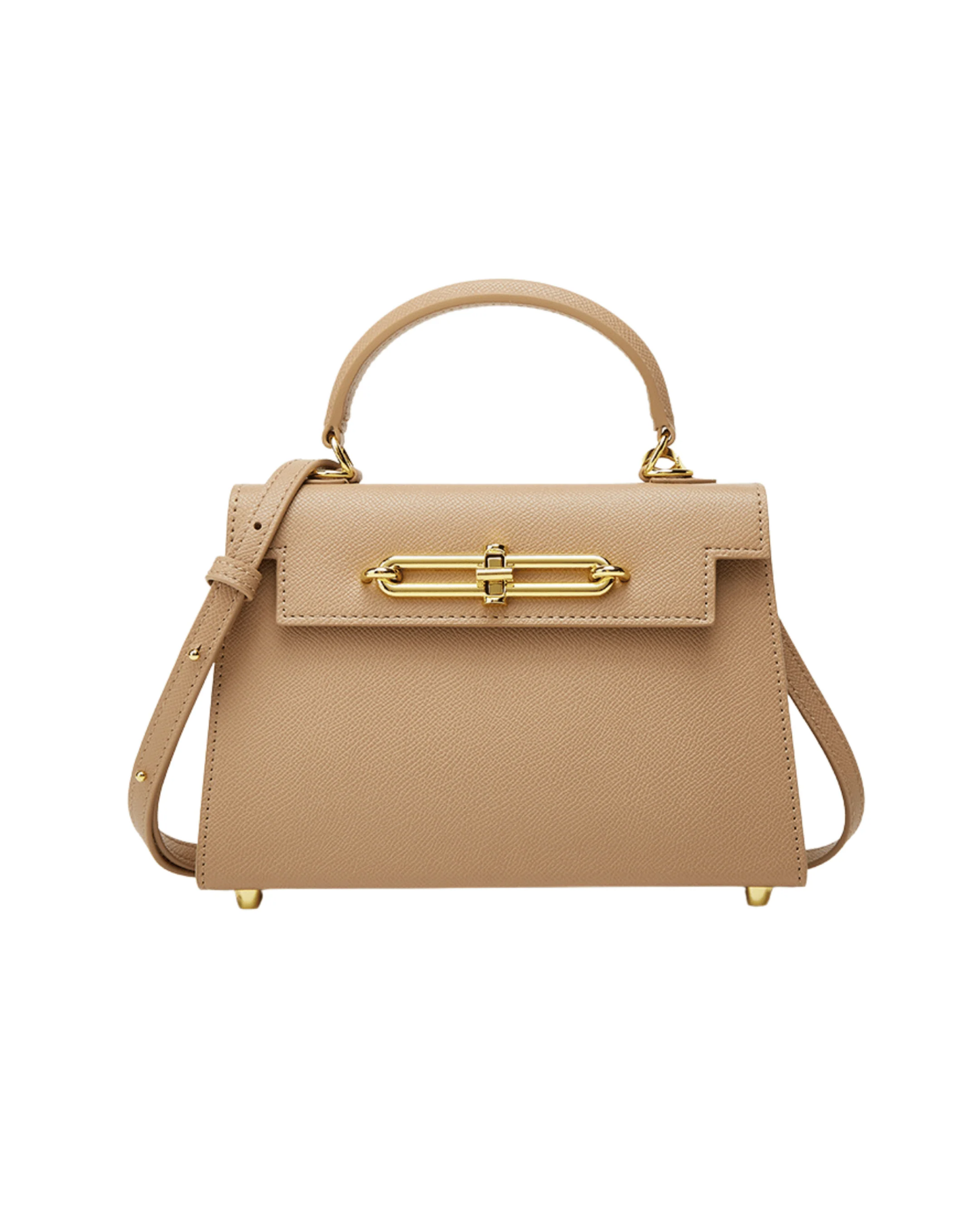 Saffiano Deri Mini El & Omuz Çantası  – Zincirli & Ayarlanabilir Askı