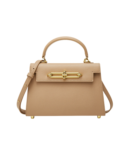 Saffiano Deri Mini El & Omuz Çantası  – Zincirli & Ayarlanabilir Askı