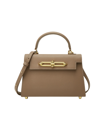 Saffiano Deri Mini El & Omuz Çantası  – Zincirli & Ayarlanabilir Askı