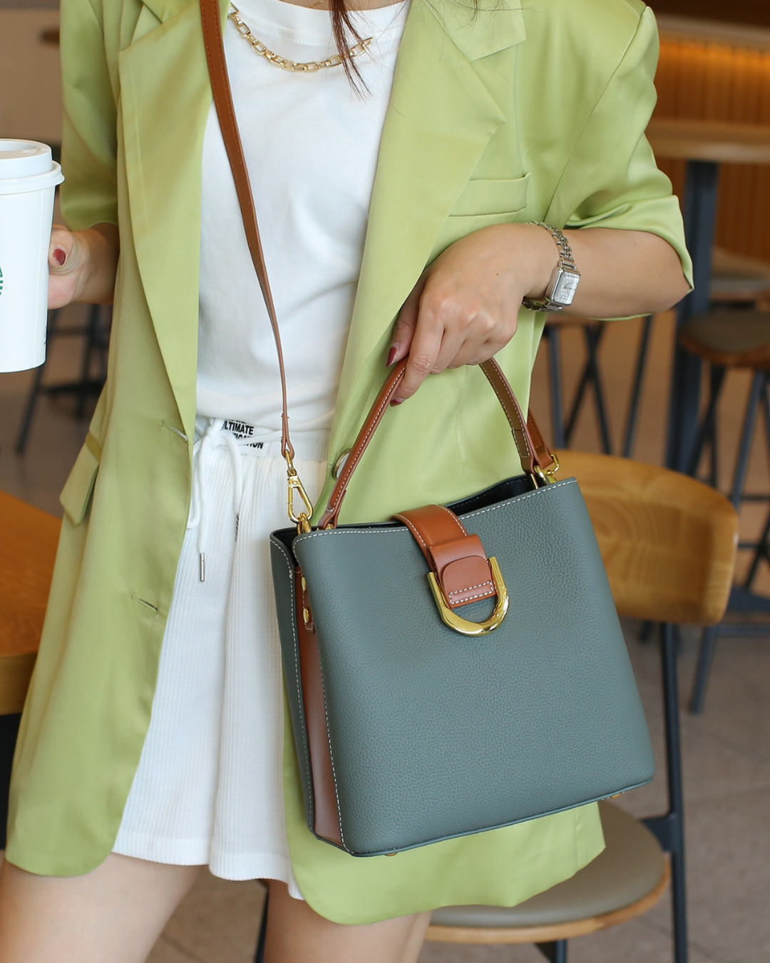 Korean Elysium Deri Çanta | Şık ve Fonksiyonel Günlük Aksesuar