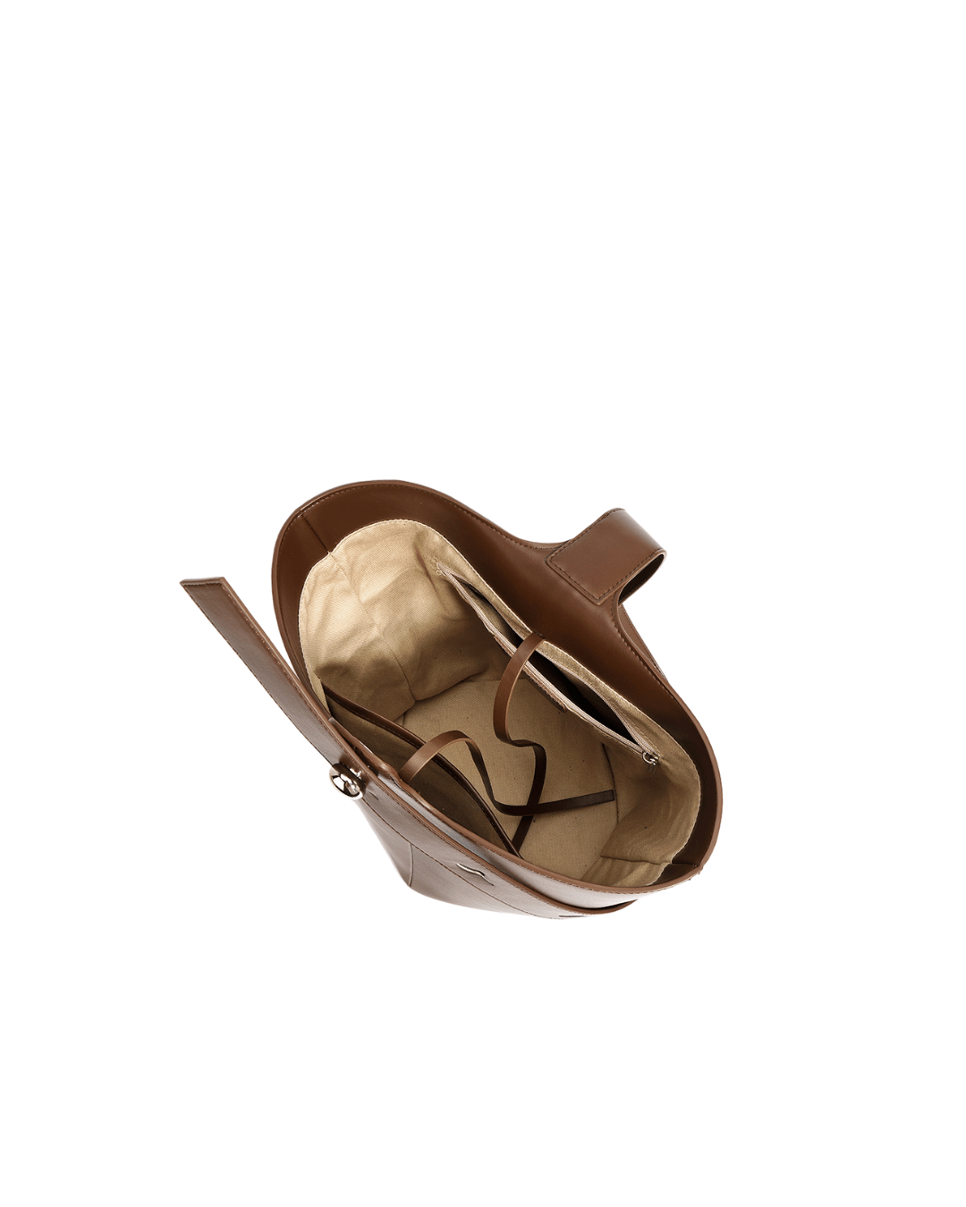 Nimbus – Şık Düğmeli Deri Bucket Çanta