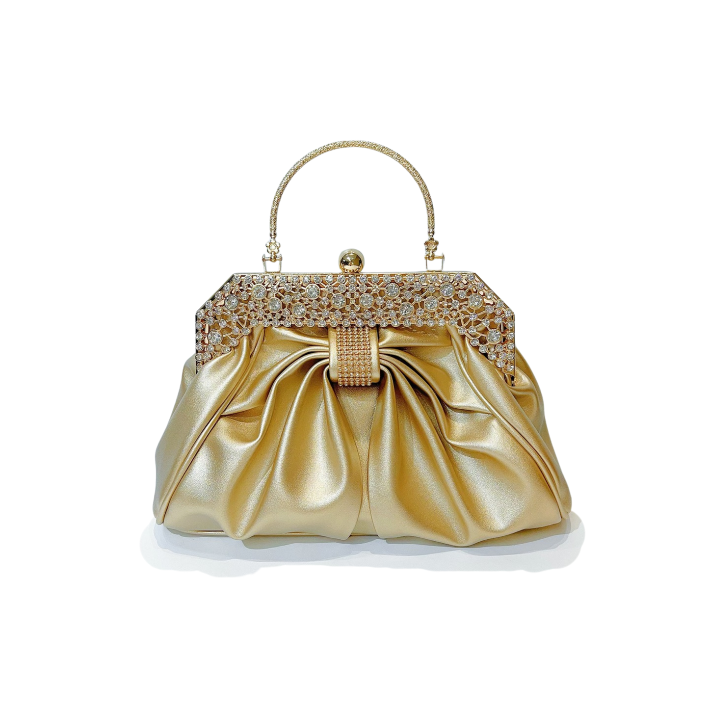 Lumeyra – Taş Detaylı Pileli Akşam Çantası