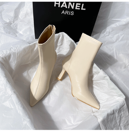 Svelora – Kış Koleksiyonu İnce Topuklu Orta Bilek Bot