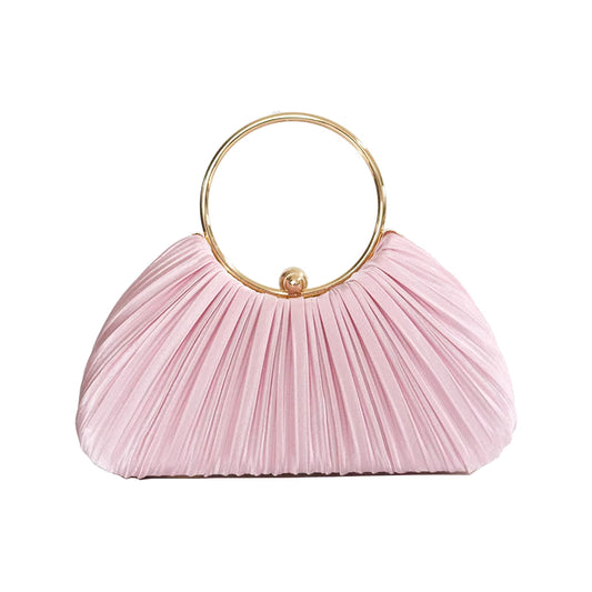 Veyora – Pileli Halka Saplı Akşam Çantası